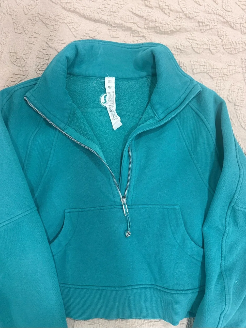 Lululemon Scuba Oversized Funnel-Neck Half-Zip Oceanic XS/S